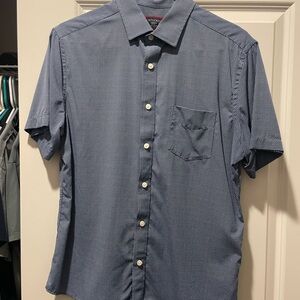 Men's Blue Short Sleeve Shirt